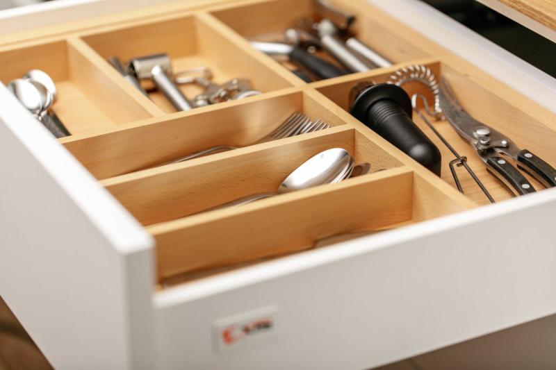 Decor Cutle Bestikbakke Køkken Justerbart Indsats til 600-1000mm Skabe 1208966291