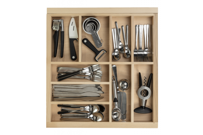 Decor Cutle Bestikbakke Køkken Justerbar Bestik Organizer 1208966292