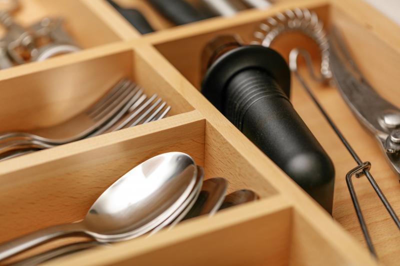 Decor Cutle Bestikbakke Køkken Justerbar Bestik Organizer 1208966292