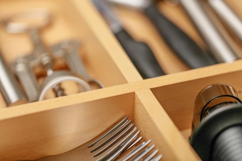 Decor Cutle Bestikbakke Køkken Justerbar Bestik Organizer 1208966292