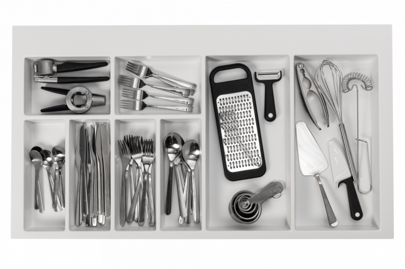 Decor Cutle Bestikbakkeindsats til Køkkenskuffe 900 Hvid 1208966381