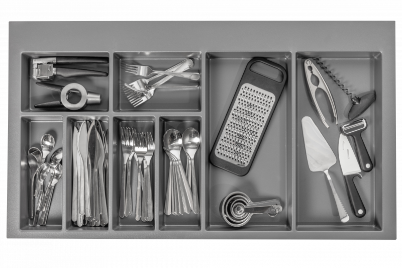 Decor Cutle Bestikindsats til Køkkenskuffe 900 Antracit 1208966382