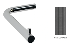 Waterrevolution Flow Toiletpapirholder uden klap PVD børstet gun metal T130GME