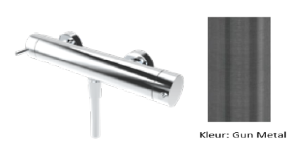 Waterevolution Flow termostat til bruser med brusetilbehør PVD gun Metal T140TNGME