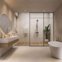 Waterevolution Flow brusesæt med regnbruser mat sort T141NPR