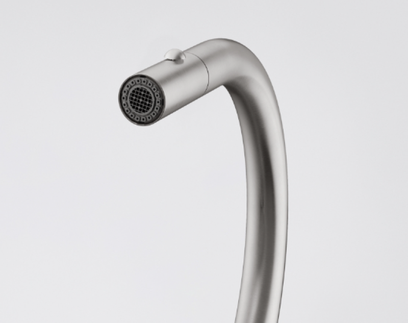 Franke Mythos Masterpiece Køkkenhane med J-udløb, udtrækkelig sprøjtehoved, fuldt rustfrit stål 115.0711.554