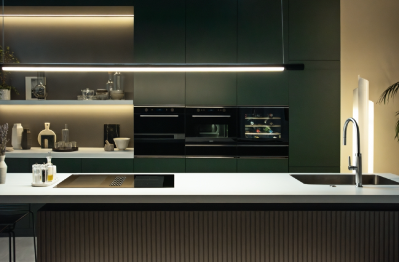 Franke Mythos Masterpiece Køkkenhane med J-udløb, udtrækkelig sprøjtehoved, fuldt rustfrit stål 115.0711.554