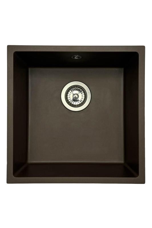 GraniteMy Universal granit café vask 40x40 cm til overmontering, undermontering og planmontering med rustfri stålprop 1208967212