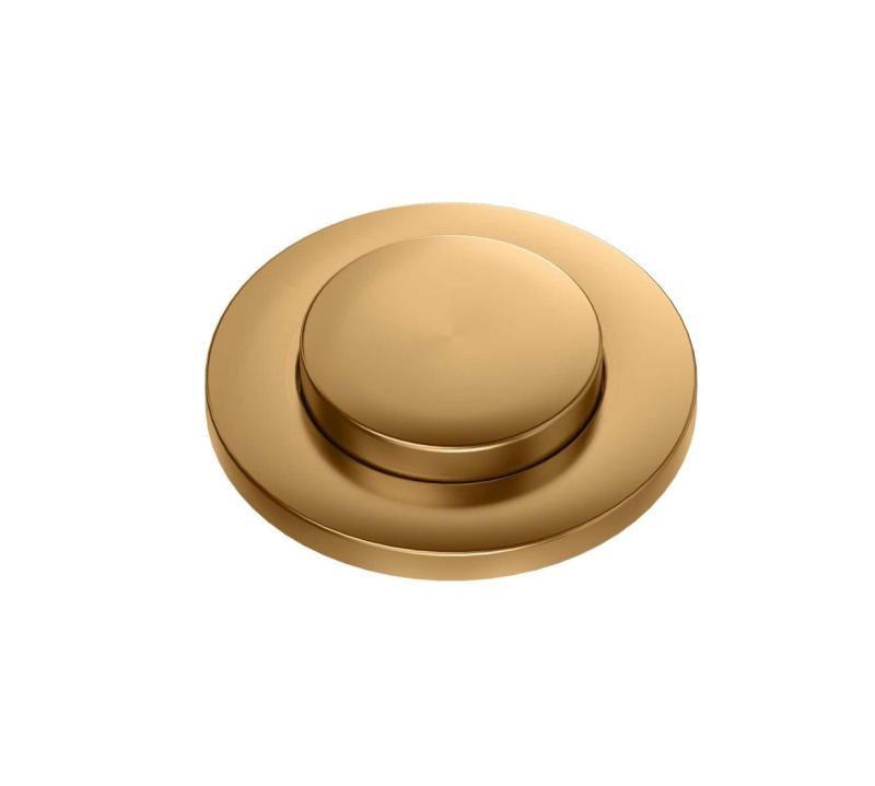 Quadri kobber dobbelt køkkenvask afløbssæt og overløb med push to open knap kobber 1208967546