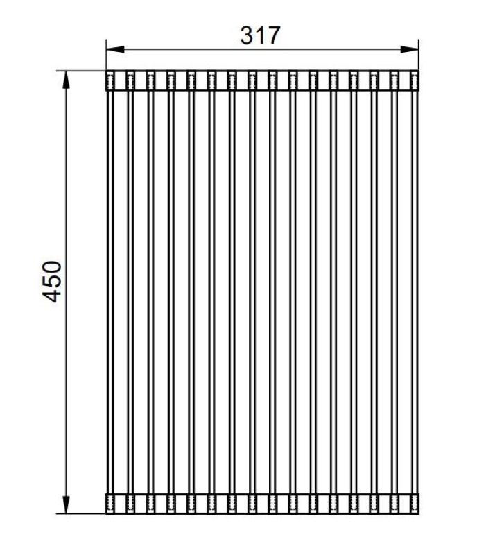 Pure.Sink Prestige rullemåtte til vask Guld PPGRM40-60