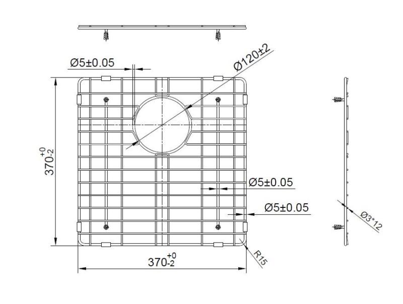 Pure.Sink Prestige bundhylde 40 Kobber PPGGD40-62