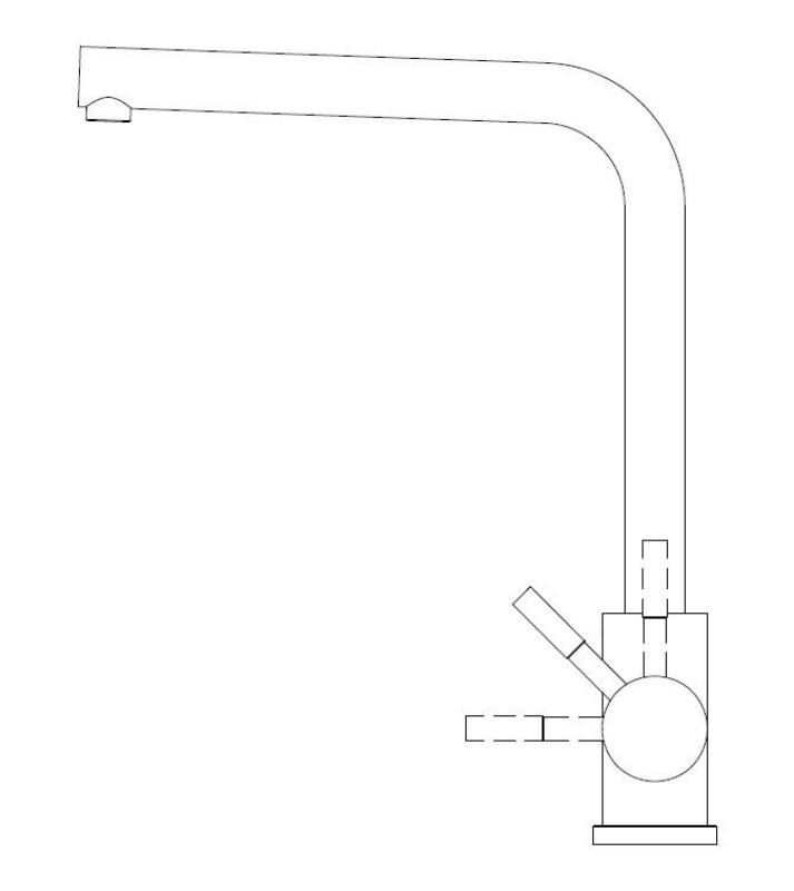 Pure.Sink Elite Steel Spark køkkenarmatur Mat Sort PS8040-10