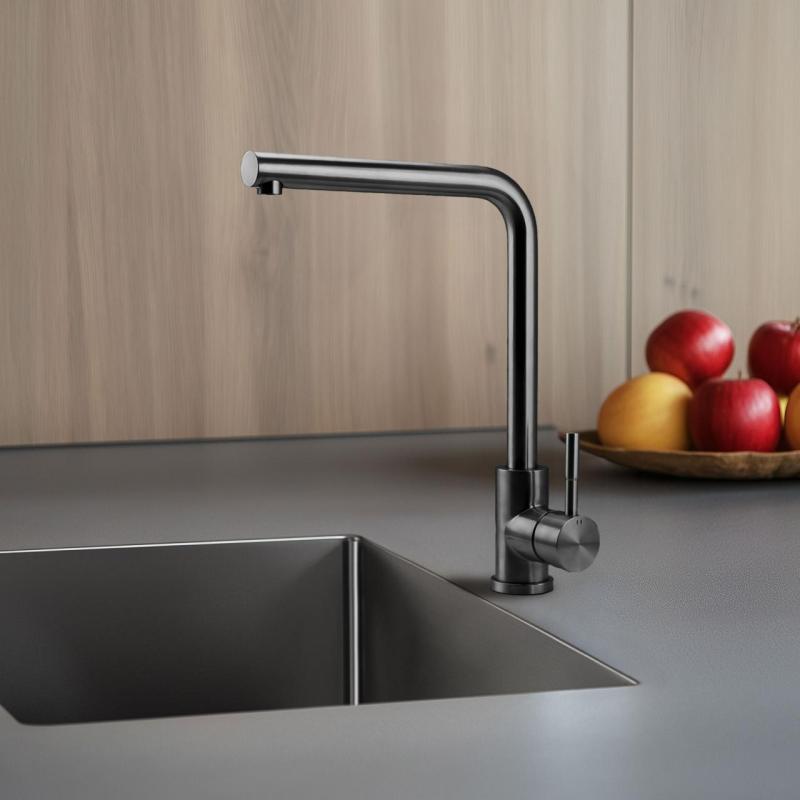 Pure.Sink Elite Steel Spark køkkenarmatur PVD Gun metal PS8040-61