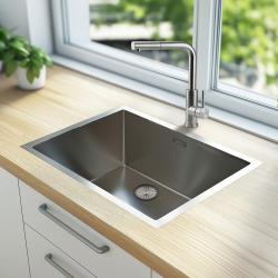Pure.Sink Elite Steel Spark-S køkkenarmatur i rustfrit stål med udtrækkelig tud PS8041-02