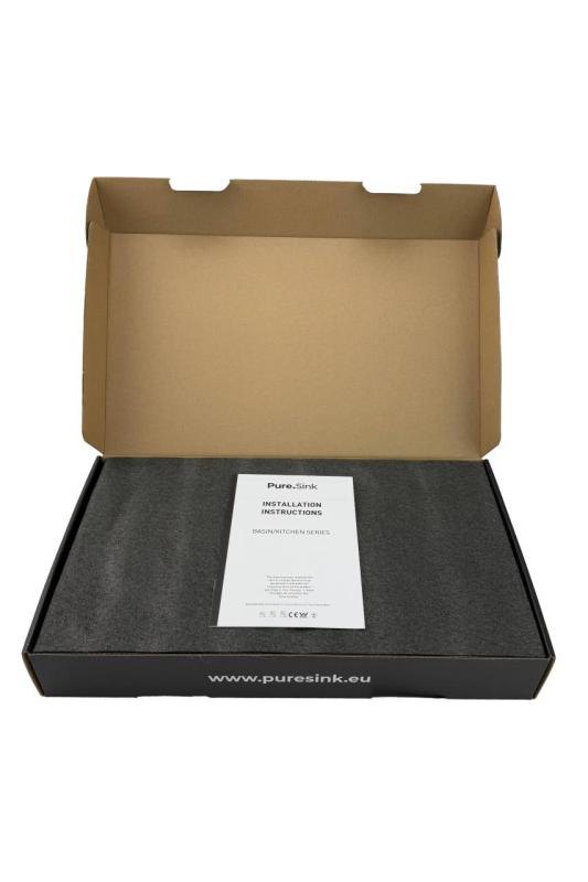 Pure.Sink Elite Steel Spark-S køkkenarmatur Mat sort med udtrækkelig tud PS8041-10