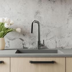 Pure.Sink Elite Steel Crystal-S køkkenarmatur PVD Gun metal med udtrækkelig tud PS8050-61