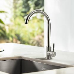 Pure.Sink Elite Steel Stream køkkenarmatur rustfrit stål PS8044-02
