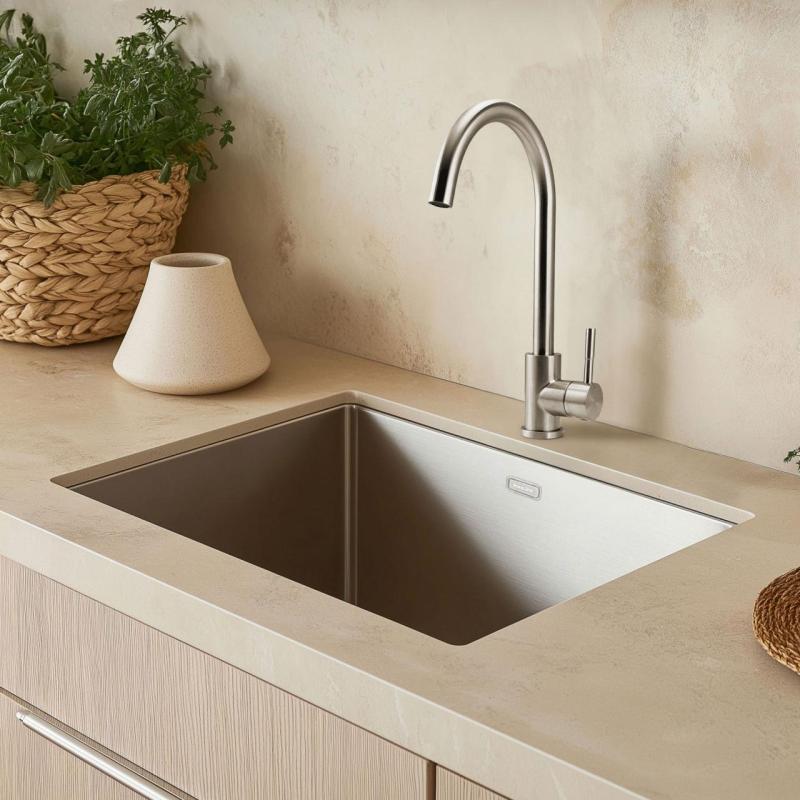 Pure.Sink Elite Steel Stream køkkenarmatur rustfrit stål PS8044-02