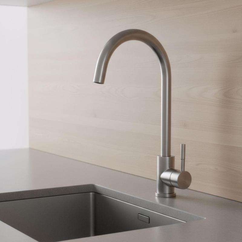 Pure.Sink Elite Steel Stream køkkenarmatur rustfrit stål PS8044-02