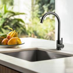 Pure.Sink Elite Steel Stream køkkenarmatur PVD Gun metal PS8044-61