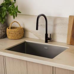 Pure.Sink Elite Steel Stream-S køkkenarmatur Mat sort med udtrækbar tud PS8045-10