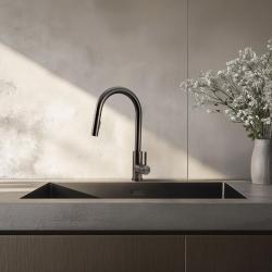 Pure.Sink Elite Steel Stream-S køkkenarmatur PVD Gun metal med udtrækbar tud PS8045-61