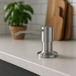 Quadri Manchester Indbygget Sæbedispenser Rustfrit Stål - Genopfyldes fra Oven 1208967655