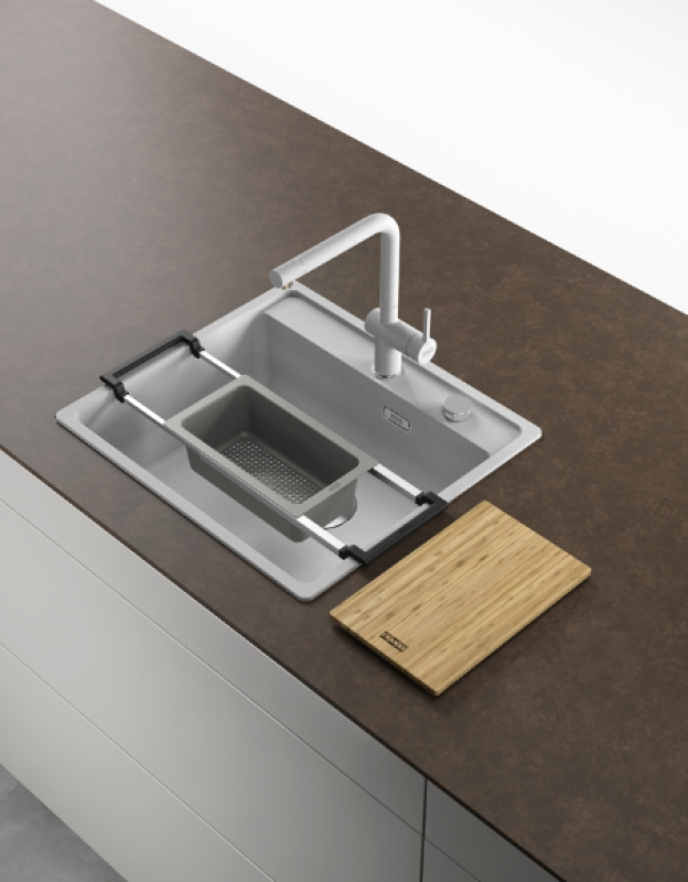 Franke Universelt Tilbehør All-In Sæt 1 - Skærebræt, Plastindsats og Teleskopbro 112.0655.481