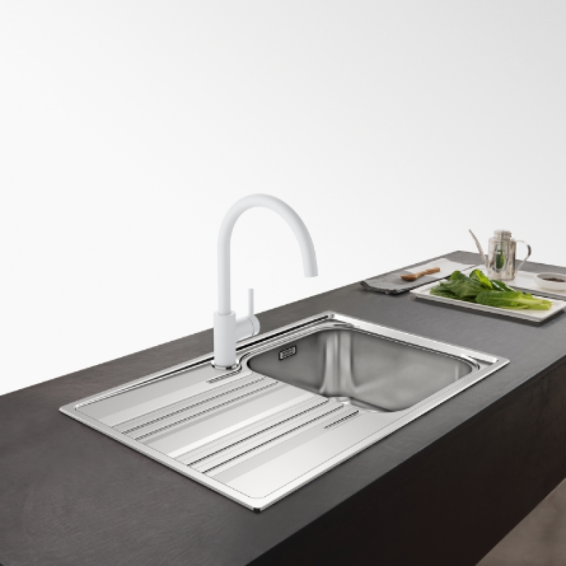 Franke Lina XL Køkkenarmatur Polar White Hvid med Drejelig Tud 115.0626.024