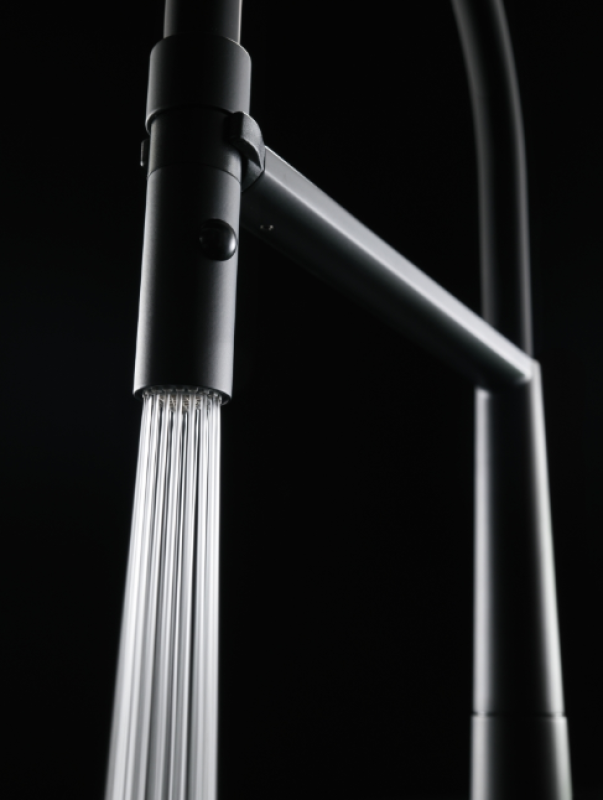 Franke Icon Etgrebs Køkkenarmatur med Fleksibel Håndbruser, Sort 115.0690.598