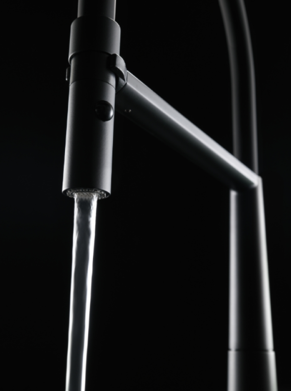 Franke Icon Etgrebs Køkkenarmatur med Fleksibel Håndbruser, Sort 115.0690.598