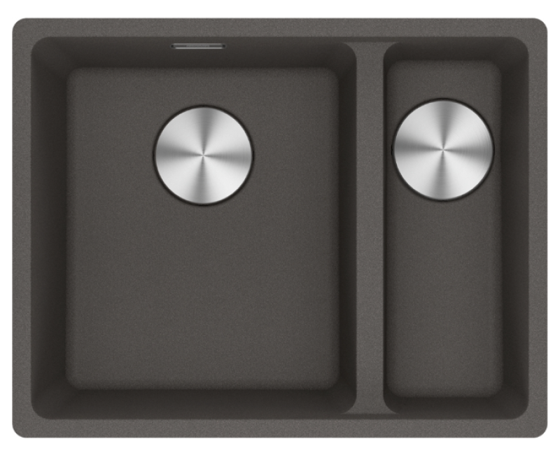 Franke Maris MRG 160-34-15 Fragranite Slate Grey Vask Grå, mørk Venstre skål Undermontering 125.0714.608
