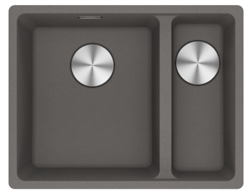 Franke Maris MRG 260-34-15 Fragranite Slate Grey Vaskebakke Venstre Side Grå Mørk Indbygget 135.0714.635