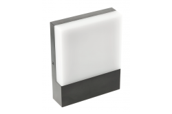 SARO LED belysning 9W, 900lm, IP54, AC220-240V, 50/60Hz,4000K, sort