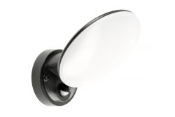 'TERRO LED-lampe med bevægelsessensor, 10W, 720lm, IP54, AC220-240V, 50/60Hz, 4000K, sort