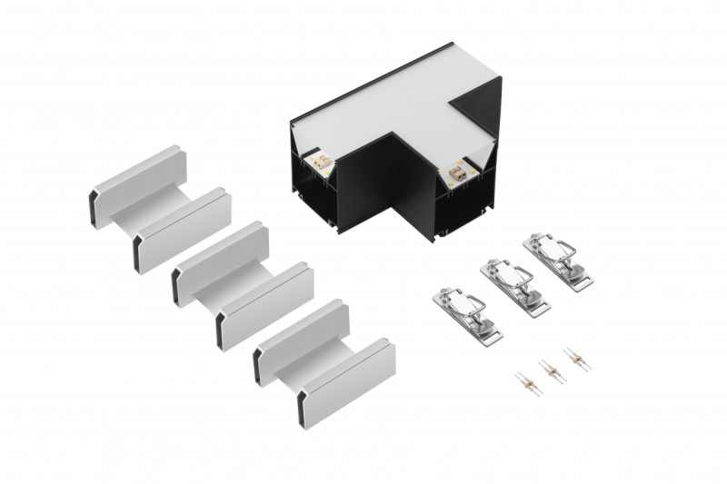 VINEA T-konnektor, LED, sort