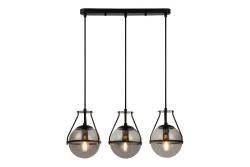 Loftlampe DROP 3, 7134, AC220-240V, 50/60Hz, 3*E27, max.25W, længde 68 cm, sort