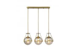 Loftlampe DROP 3, 6335, AC220-240V, 50/60Hz, 3*E27, max.25W, længde 68 cm, guld