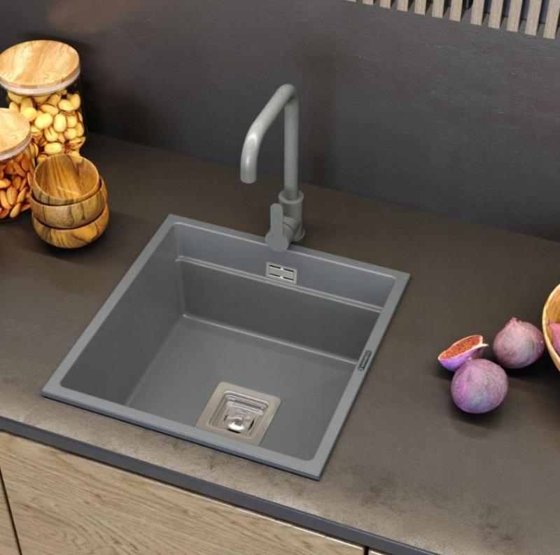 Graniteland Stellar Køkkenarmatur Grå med drejelig tud 1208969530