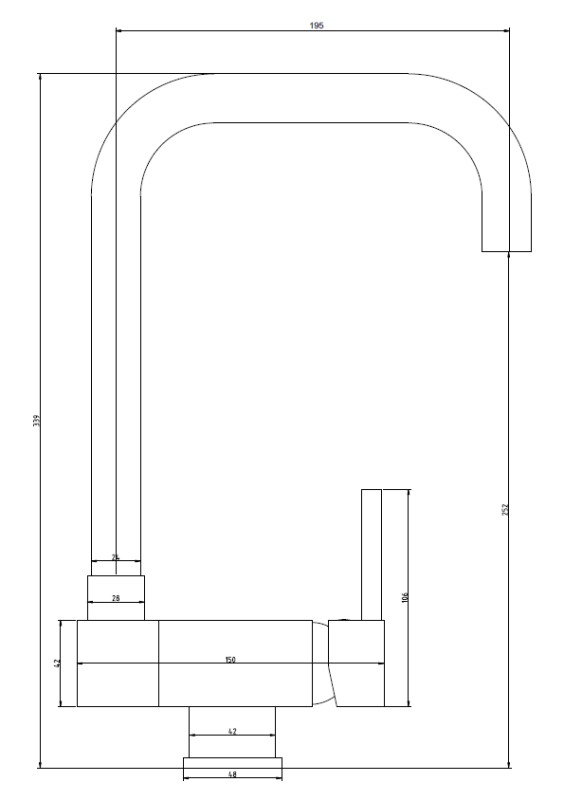 Graniteland Serenity Køkkenarmatur Sort med Sammenklappelig Tud 1208969533
