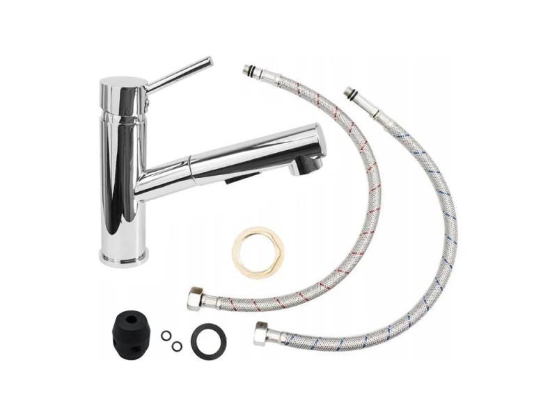 Graniteland Ceres Køkkenarmatur Krom med Udtrækbar Tud og Dobbelt-Funktion Håndbruser 1208969535