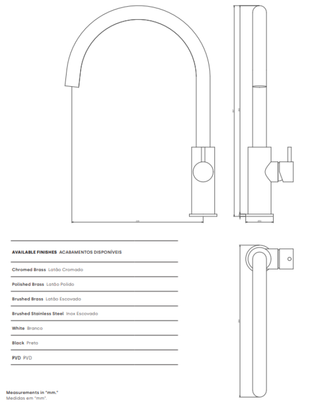 Waterevolution Flow køkkenarmatur med rund drejelig tud krom T158U01