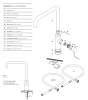 Waterevolution Flow keukenmengkraan met haakse draaibare uitloop wit T158HBR