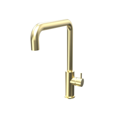 Waterevolution Flow køkkenarmatur med vinkel drejelig tud light gold T158HWGE