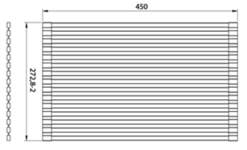 Ausmann Rulleunderlag i kobber til vask 28x45 cm 1208969724