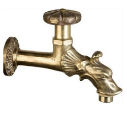 PB Garden Vintage Væg Vandhane Koldtvandshane Bronze med Haveslangeforbindelse og Rundt Håndtag 1208969784