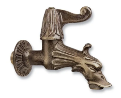 PB Garden Vintage Vægmonteret Vandhane Koldtvandshane i Bronze med Haveslangeforbindelse og Håndtag 1208969785