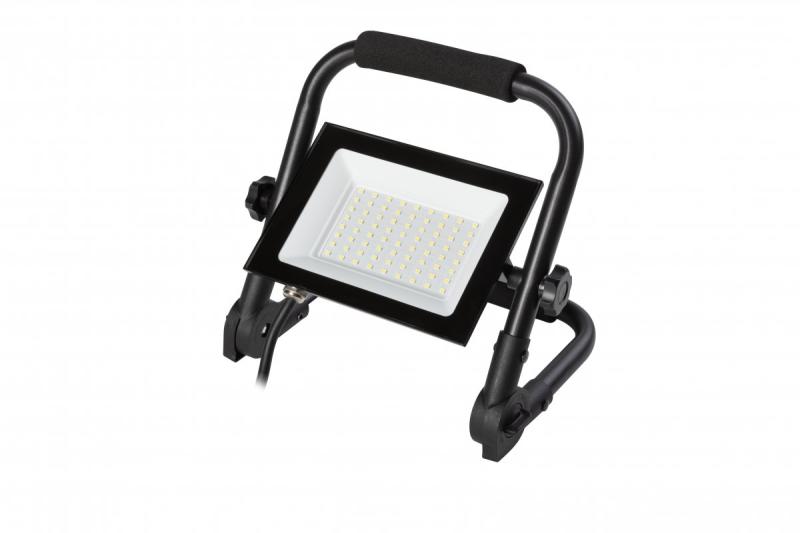 NELI Bærbar Spotlight, LED, 50W, 4500lm, 6400K, AC220-240V, IP65, 1,5m kabel