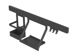 Epka Luxion Køkkenrails 60 cm Metal med Skjult Montering Sort 1208969959