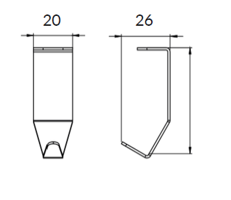 Epka Luxion Krog til Køkkenskinne Metal Sort 1208969962